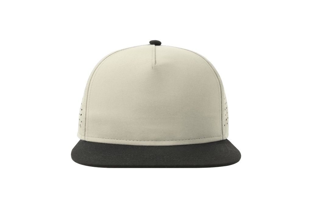 Czapka pięciopanelowa z recyklingu - Light Grey & Black