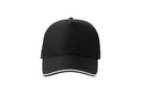 Czapka pięciopanelowa z recyklingu - Black & White