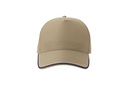 Czapka pięciopanelowa z recyklingu - Khaki & Navy