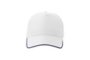 Czapka pięciopanelowa z recyklingu - White & Navy