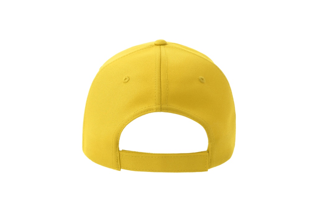 Czapka pięciopanelowa z recyklingu - Yellow & White