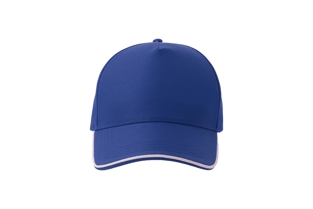 Czapka pięciopanelowa z recyklingu - Royal & White
