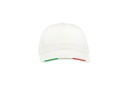 Czapka pięciopanelowa z zapięciem na rzep - White