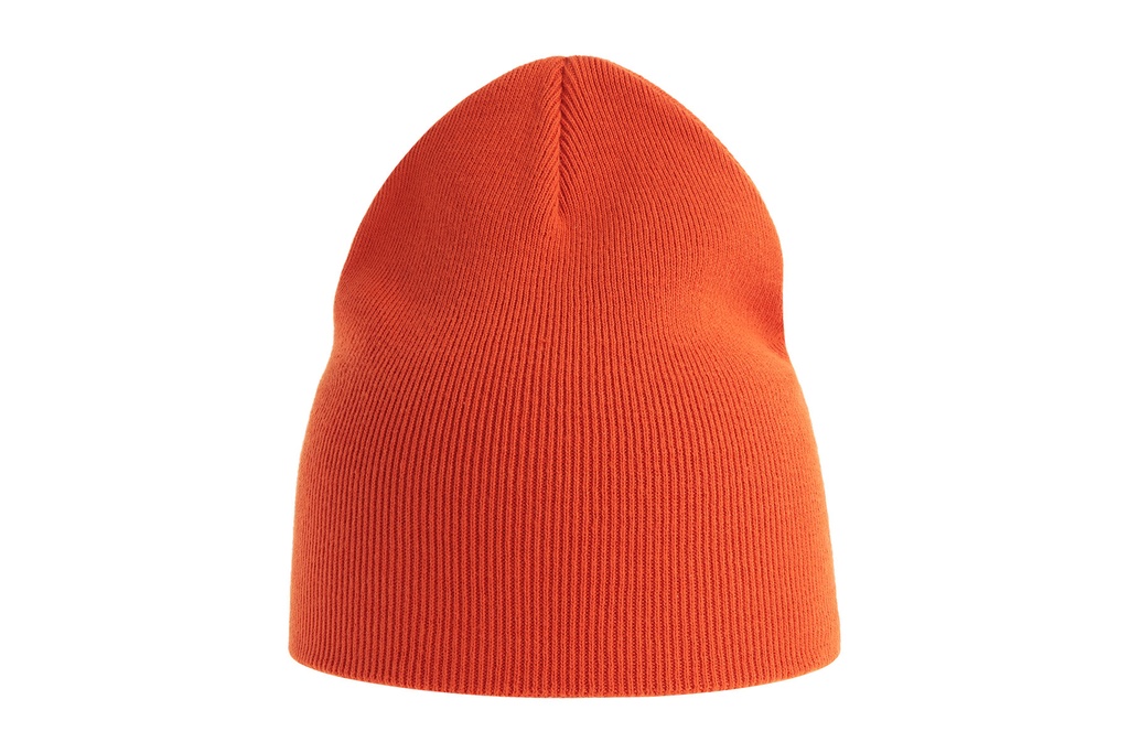 Czapka prążkowana z bawełny organicznej - Orange