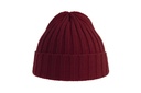 Czapka prążkowana z recyklingu - Bordeaux