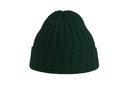 Czapka prążkowana z recyklingu - Bottle Green
