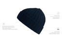 Czapka prążkowana z recyklingu - Navy