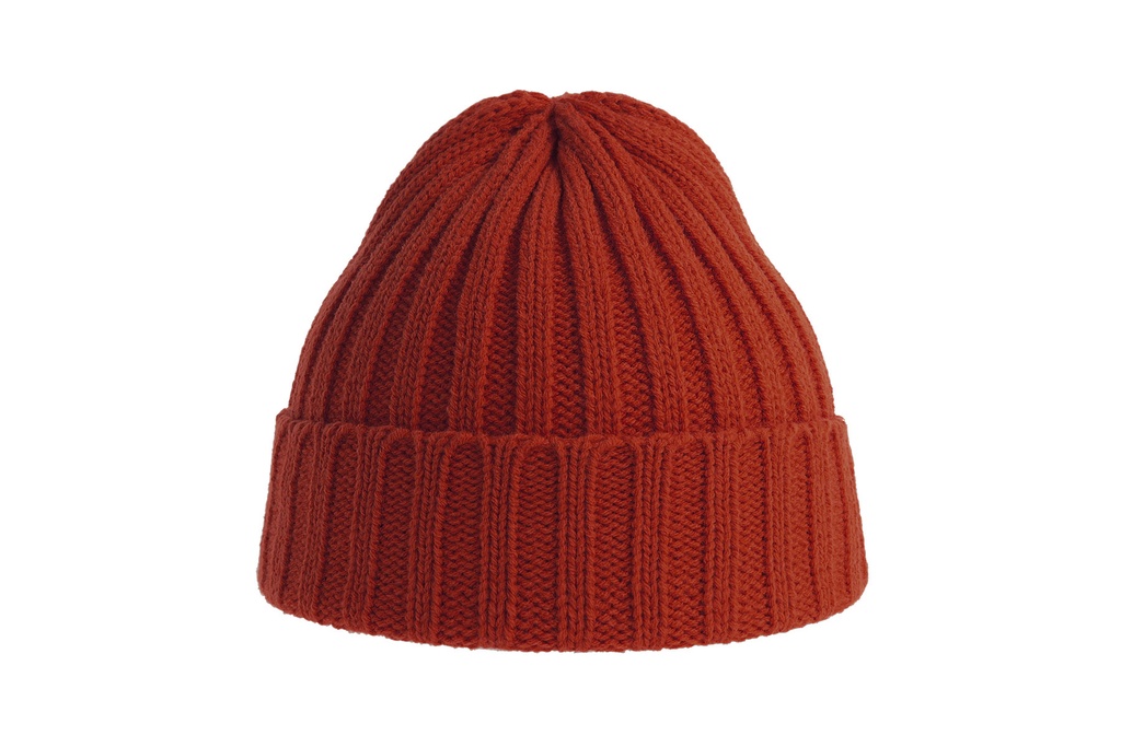 Czapka prążkowana z recyklingu - Rusty