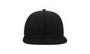Czapka snapback z płaskim daszkiem - Black