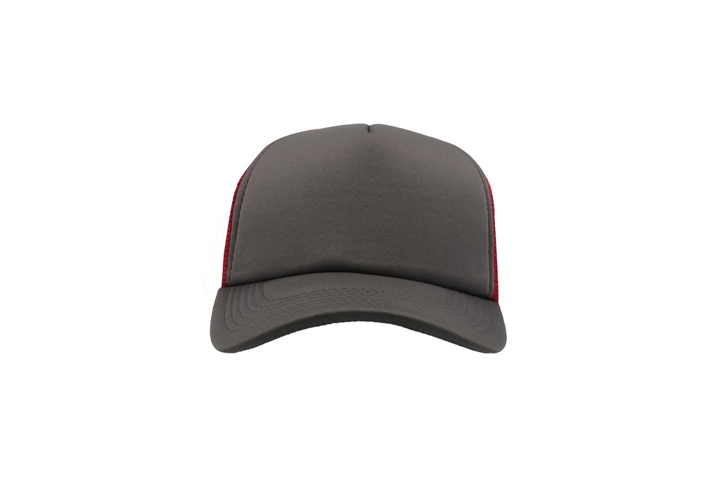 Czapka snapback z siateczką - Dark Grey & Red
