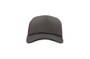 Czapka snapback z siateczką - Dark Grey & Red