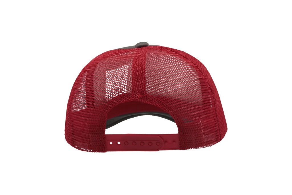 Czapka snapback z siateczką - Dark Grey & Red