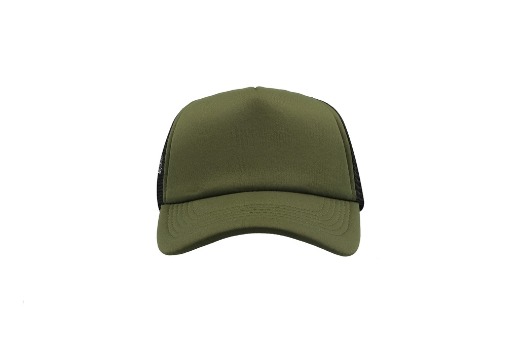 Czapka snapback z siateczką - Olive & Black