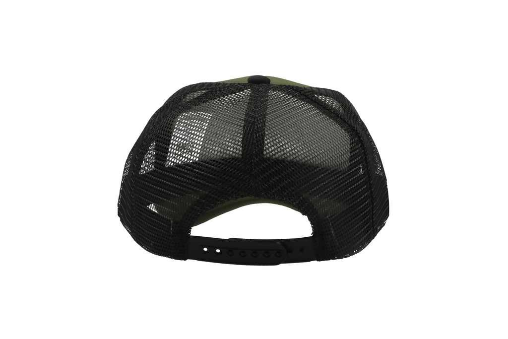 Czapka snapback z siateczką - Olive & Black