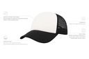 Czapka snapback z siateczką - White & Black & Black