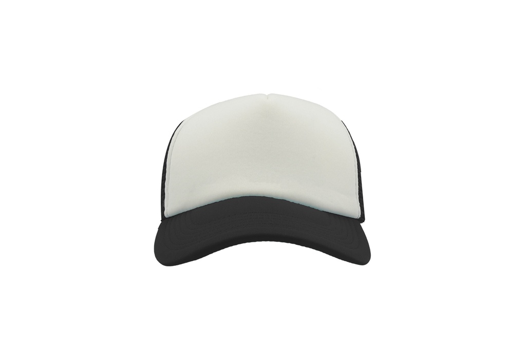 Czapka snapback z siateczką - White & Black & Black