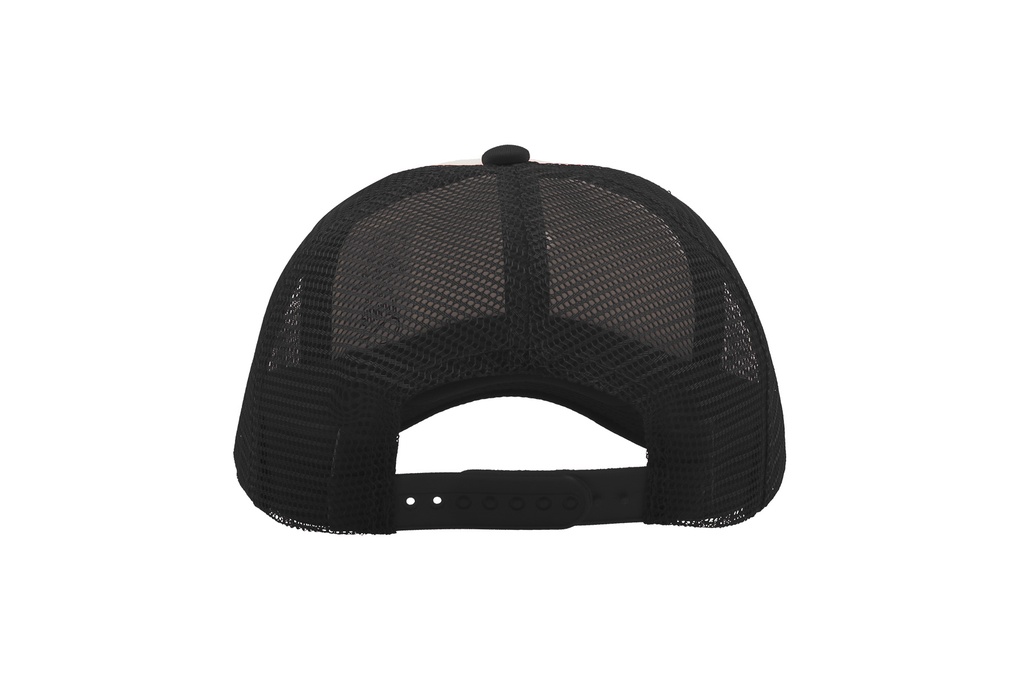 Czapka snapback z siateczką - White & Black & Black