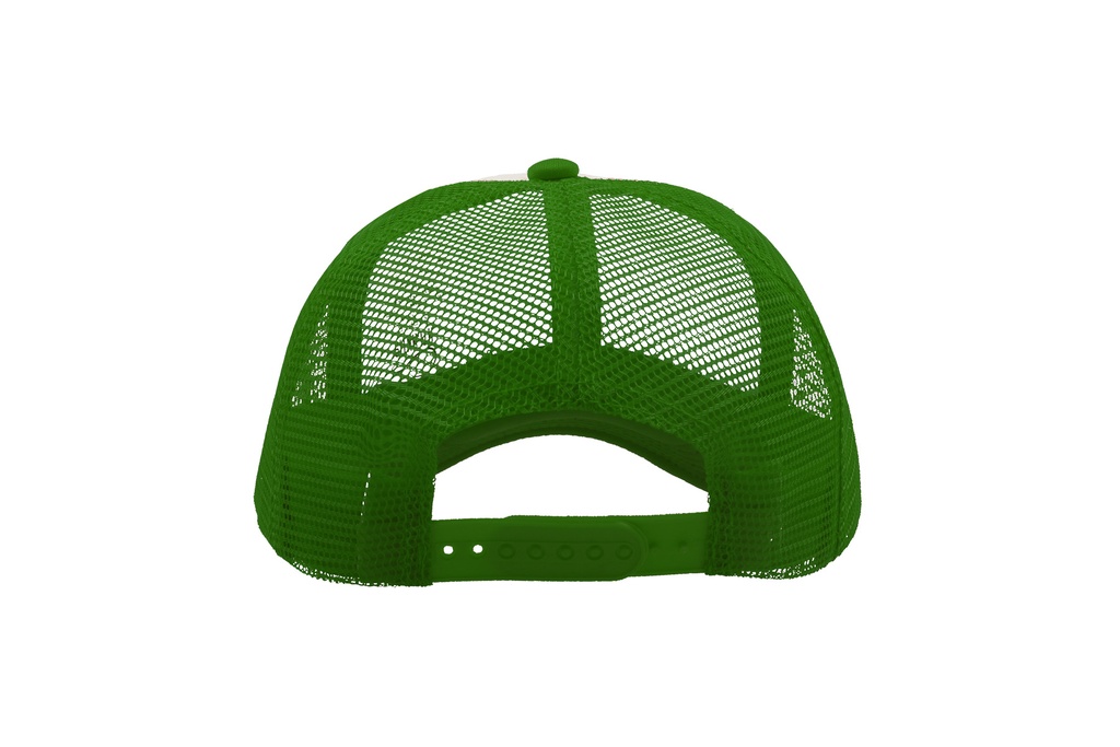 Czapka snapback z siateczką - White & Green & Green
