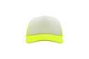 Czapka snapback z siateczką - White & Yellow Fluo