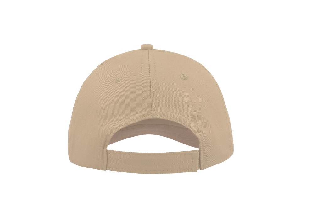 Czapka sześciopanelowa z regulacją - Khaki