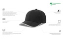 Czapka z daszkiem z lamówką - Black