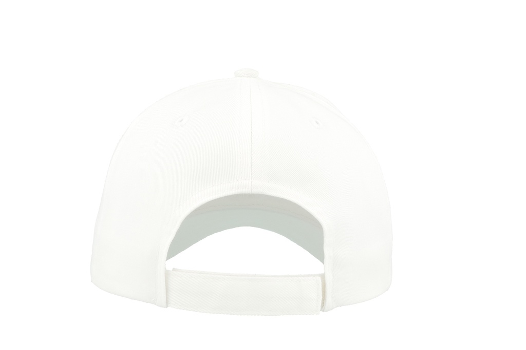 Czapka z daszkiem 6-panelowa, rzep - White