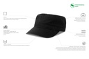 Czapka z daszkiem z bawełny organicznej - Black