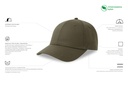 Czapka z daszkiem z bawełny organicznej - Olive