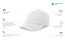 Czapka z daszkiem z bawełny organicznej - White