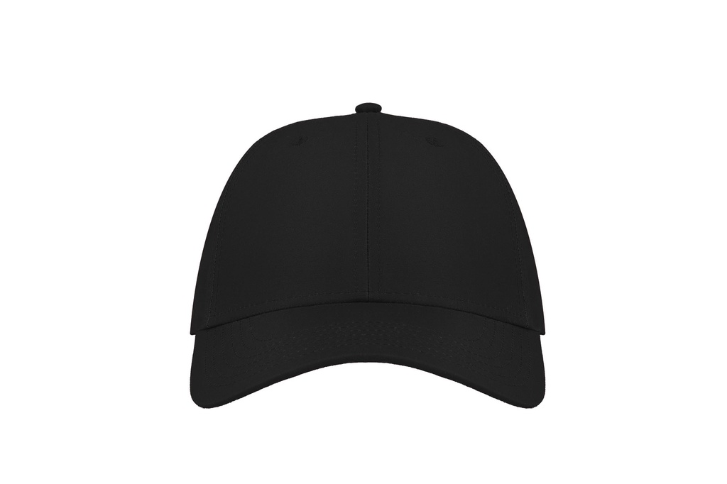 Czapka z daszkiem z recyklingu (6-panelowa) - Black