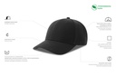 Czapka z daszkiem z recyklingu - Black