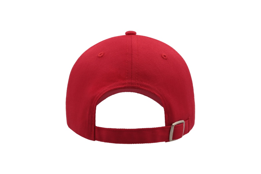 Czapka z daszkiem 5-panelowa z zapięciem na rzep - Red & White
