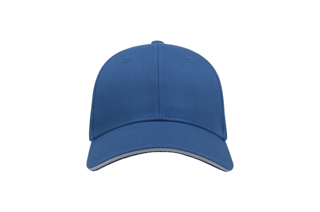 Czapka z daszkiem 5-panelowa z zapięciem na rzep - Royal & White
