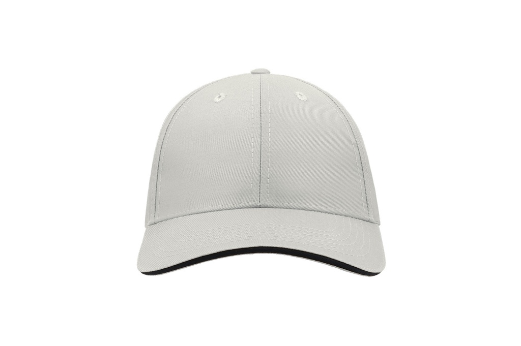 Czapka z daszkiem 5-panelowa z zapięciem na rzep - White & Navy