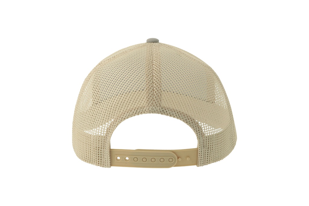 Czapka z daszkiem 6-panelowa z siateczką - Bottle Green & Grey & Stone