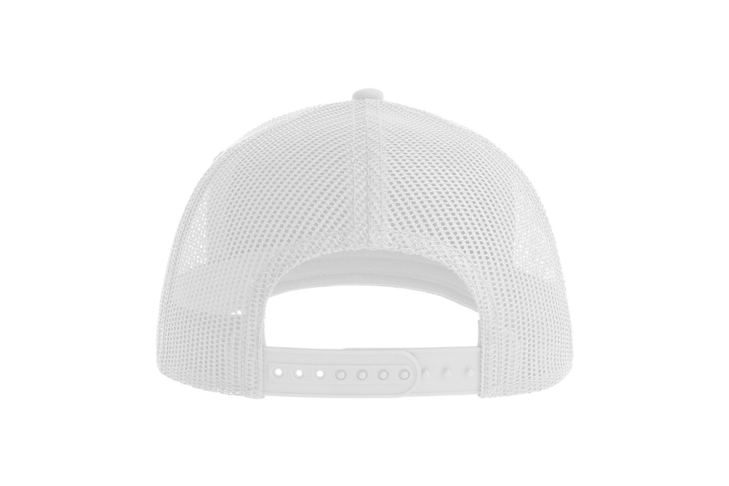 Czapka z daszkiem 6-panelowa z siateczką - White