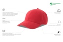 Czapka z daszkiem z bawełny organicznej - Red