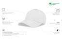 Czapka z daszkiem z bawełny organicznej - White