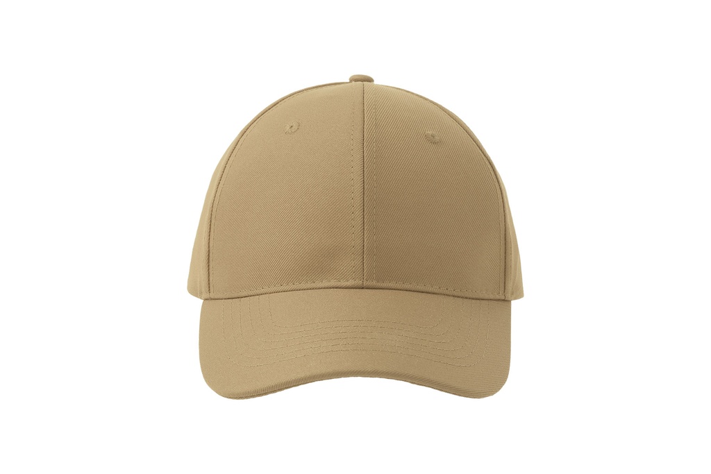 Czapka bejsbolowa 6-panelowa z recyklingu - Khaki