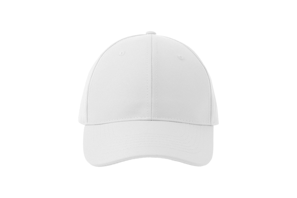 Czapka bejsbolowa 6-panelowa z recyklingu - White