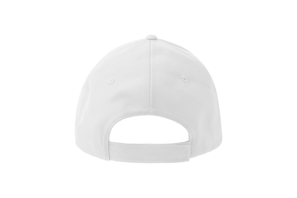 Czapka bejsbolowa 6-panelowa z recyklingu - White