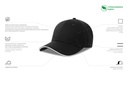 Czapka z daszkiem z recyklingu - Black