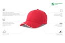 Czapka z daszkiem z recyklingu - Red