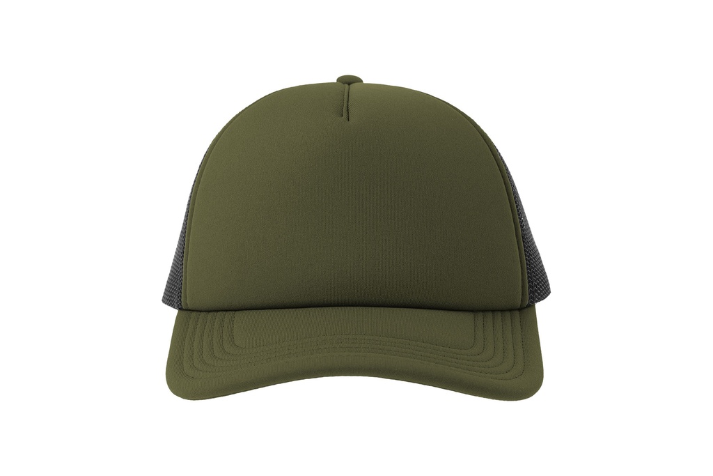 Czapka z daszkiem z recyklingu - Olive & Black