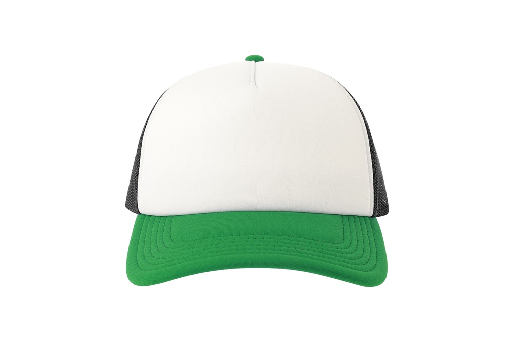 Czapka z daszkiem z recyklingu - White & Black & Green