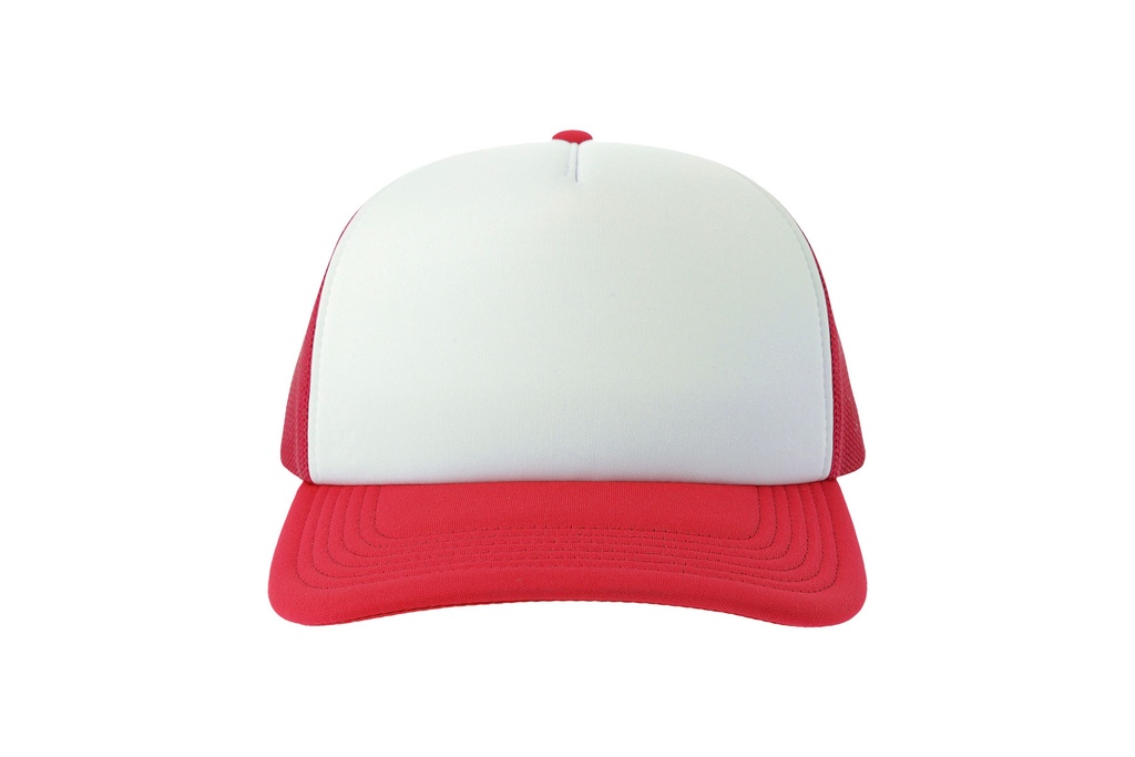 Czapka z daszkiem z recyklingu - White & Red