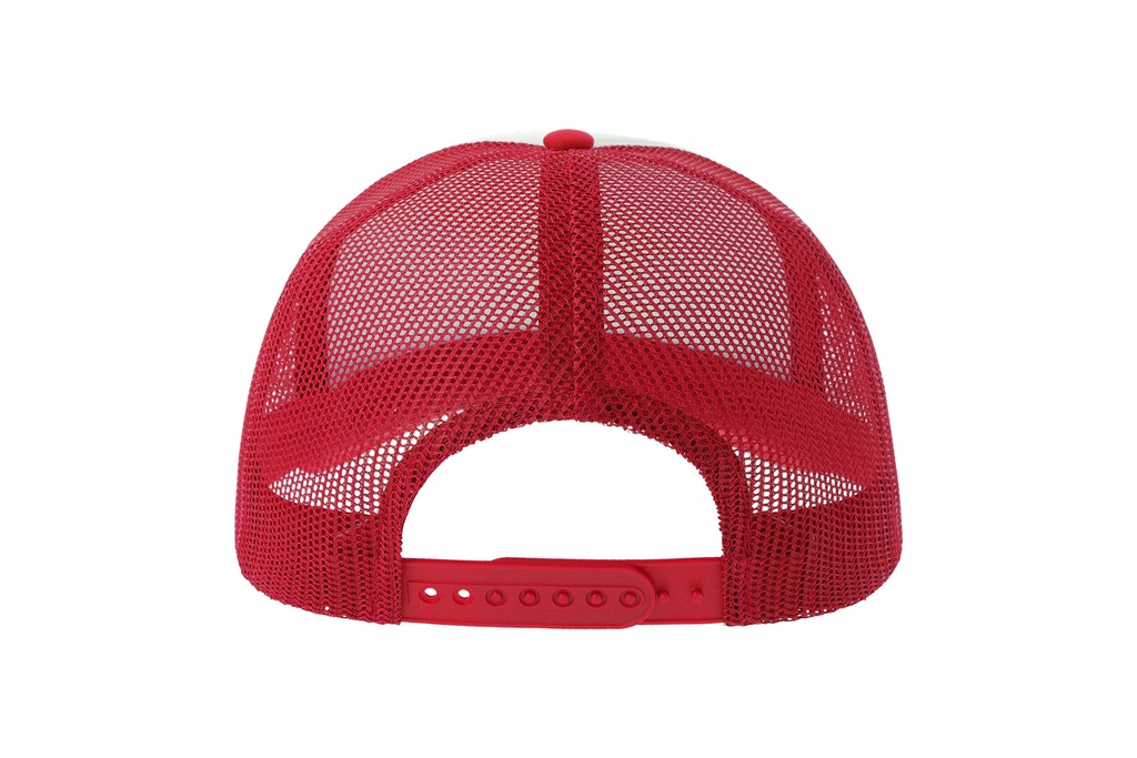 Czapka z daszkiem z recyklingu - White & Red