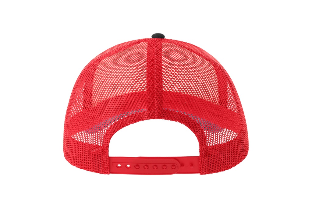 Czapka z daszkiem z recyklingu - White & Red & Black