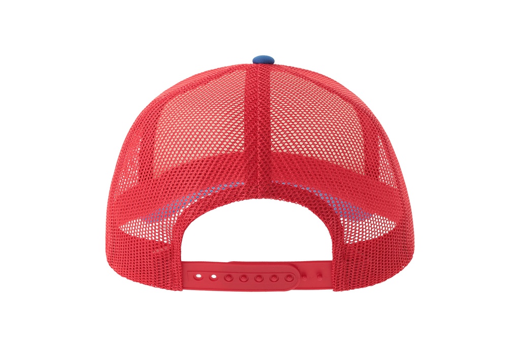 Czapka z daszkiem z recyklingu - White & Red & Royal