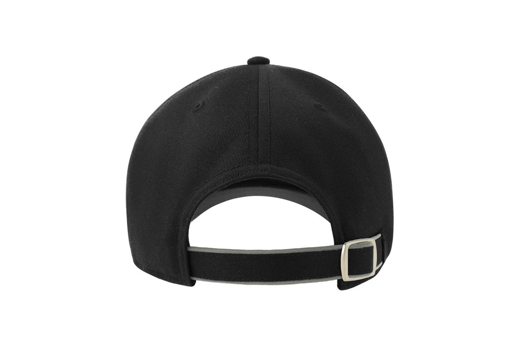 Czapka z daszkiem z recyklingu z odblaskową lamówką - Black